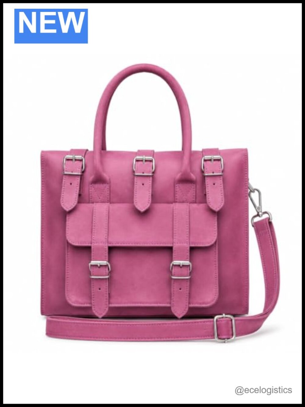 Vintage Genuine Leather Satchel Bag Large Capacity Convertible Work Tote